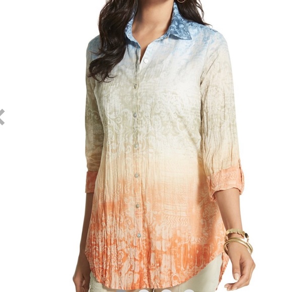 Chico's Tops - CHICO'S Petite Ombre Tiles Sheri Shirt NWT in Size 2P